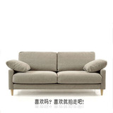 包邮宜家小户型布艺沙发客厅组合现代简约沙发单人双人 三人沙发