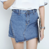 牛仔半裙女 2016年夏装新款韩版休闲显瘦 不规则短裙 裙裤