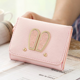 小钱包女短款女士钱包超薄零钱包韩版学生迷你卡包皮夹三折叠钱夹