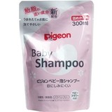 日本进口贝亲婴儿洗发水 宝宝儿童泡沫洗发露300ml 花香型 补充装