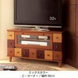 实木现代简约电视柜多彩色电视柜组合收纳柜地柜茶几整装特价