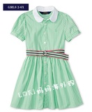 美国Ralph Lauren女童儿童短袖夏连衣裙童装