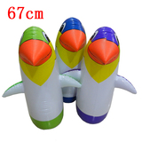 儿童充气玩具批发 大号企鹅不倒翁 充气不倒 67cm充气企鹅
