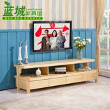 上海定制全实木家具简约松木电视柜宜家客厅实木电视柜储物柜矮柜