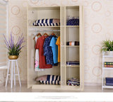 简易宜家衣柜实木质组合衣柜成人2门3门4门大衣柜衣橱收纳柜