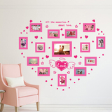 爱心照片贴可移除墙贴客厅电视沙发背景墙装饰画温馨相片壁画贴纸