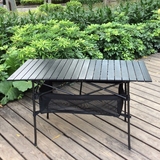 轻装行户外折叠桌野餐桌子铝桌便携式摆摊桌广告宣传桌长铝桌简易