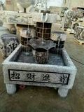 中式家居办公摆件招财进宝流水工艺品开业石雕雕刻盆鱼缸加湿喷泉
