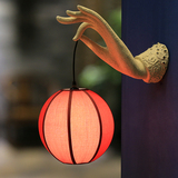 创意中式禅意佛手壁灯 过道走廊卧室床头灯禅工艺品艺术装饰灯具