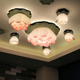 现代创意新中式吸顶灯客厅卧室艺术装饰灯玄关过道LED荷花吸吊灯