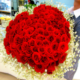 长沙鲜花99朵红玫瑰长沙鲜花速递同城配送爱情生日求婚表白鲜花