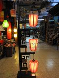 中式古典落地灯 客厅玄关灯 风水灯 中国红