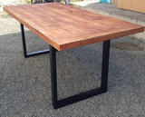 A-1工业实木家具，复古铁艺餐桌书桌 美式乡村北欧风情工作台包邮