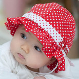 婴儿帽子3-6-12个月春夏遮阳帽男女童韩国宝宝盆帽儿童纯棉太阳帽