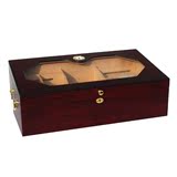 欧洲古典雪茄盒展示雪茄保湿盒透明视窗雪茄柜  雪茄保湿箱