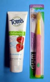 美国TOM'S OF MAINE 儿童无氟牙膏+GUM 婴幼儿长手柄牙刷套装