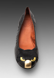 【国内现货】美国代购Marc by Marc Jacobs猫脸浅口芭蕾舞平底鞋