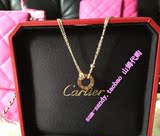 Cartier卡地亞LOVE項鏈鎖骨鏈鑲鑽B7219500謝娜同款 香港专柜代購