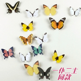 韩国进口bookfriends立体彩色蝴蝶装饰品冰箱贴墙贴 15个