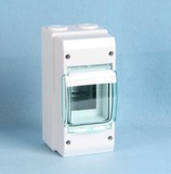 防水配电箱 3回路塑料开关盒 带透明盖 小巧配电强电箱空气开关盒