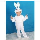 疯狂促销儿童演出服中性小白兔动物表演服成人小白兔造型服小兔子