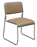 职员椅转椅洽谈钢架培训椅时尚办公椅简约椅子无扶手钢制脚会议椅
