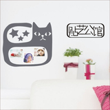 *特价*韩式墙贴/动物贴/相框照片贴/卧室贴◆J-052 猫咪相框贴◆