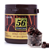 韩国进口零食品 乐天纯黑巧克力56%罐装90g代可可脂（代可可脂）