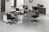 猫王钢木风格长方形书桌电脑桌 办工位 自由组合 办公室家具
