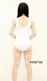 cosplay泳衣女 日本学生连体游泳衣 原单白色死库水 动漫经典款式