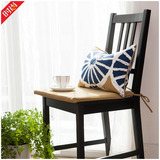 北欧简约时尚纯餐桌椅垫套 纯棉全棉正方梯形垫子 办公椅子坐垫套