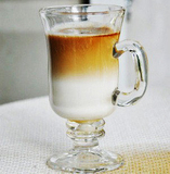爱尔兰咖啡杯 拿铁咖啡杯 花茶杯 爱尔兰玻璃咖啡杯 有柄咖啡杯