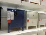 IKEA 宜家正品 代购 汉尼斯 两斗抽屉柜 实木家具简约环保
