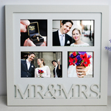 MR&MRS木质婚礼迎宾装饰字母组合相架摆台挂墙相框 创意结婚礼物