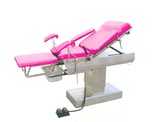 203电动妇科手术床电动妇科手术台 产床粉红色医用产床妇科手术台