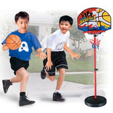 大号篮球架 铁杆可调节 高145CM 送篮球 儿童篮球框户外运动