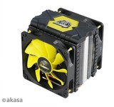 特价AKASA Venom Voodoo高性能CPU12,14CM双风扇PWM 六热管散热器