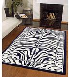 手工豹纹地毯 外贸出口地毯 黑白简约时尚客厅地毯 样板间地毯