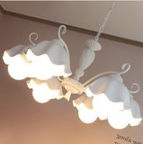 韩式地中海田园吊灯 欧式现代简约卧室客厅餐厅led陶瓷灯具包邮