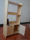 幼儿园玩具柜 原木书架 实木图书柜子 图书架 木头收纳柜