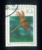 【长江集邮】中国编年邮票1992-7昆虫4-2-1信销票1枚★邮戳不同
