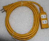 出口日本 一分三插座插头 3米电源延长线插座 电线加厚铜片 JET P