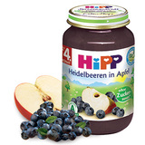 德国喜宝Hipp婴儿宝宝辅食品果汁蔬菜肉类果泥黑莓苹果泥