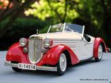 超漂亮 德国 CMC 1:18 奥迪225 古董车  红白色版 汽车模型现货