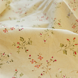青木和子刺绣麻底 淡雅风 zakka棉麻布料diy窗帘沙发桌布面料