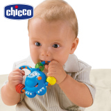 智高Chicco婴儿牙胶手摇铃小象磨牙器咬牙胶益智早教宝宝玩具