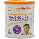 美国Happybellies禧贝有机3段混合谷物米粉DHA益生菌9+
