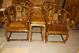 中式古典 家具 金丝楠木 全纹 金丝楠 圈椅 皇冠椅 皇宫椅 三件套