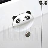 0024吉利全球鹰熊猫可爱卡通个性汽车门把手贴特价车把手汽车贴纸