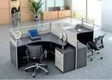 苏州新款板式屏风工作位职员办公桌上4人组合办公桌屏风 特价